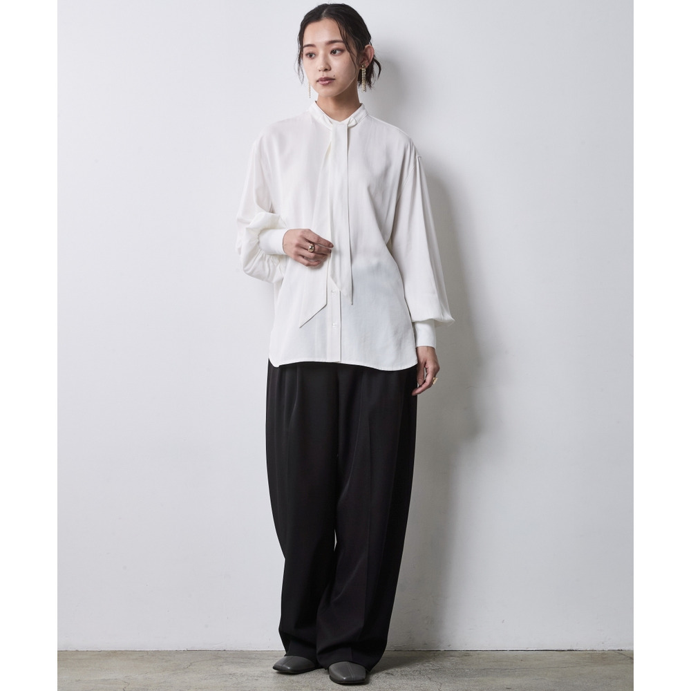 タイ付ブラウス 大きいサイズ シックスタイル19