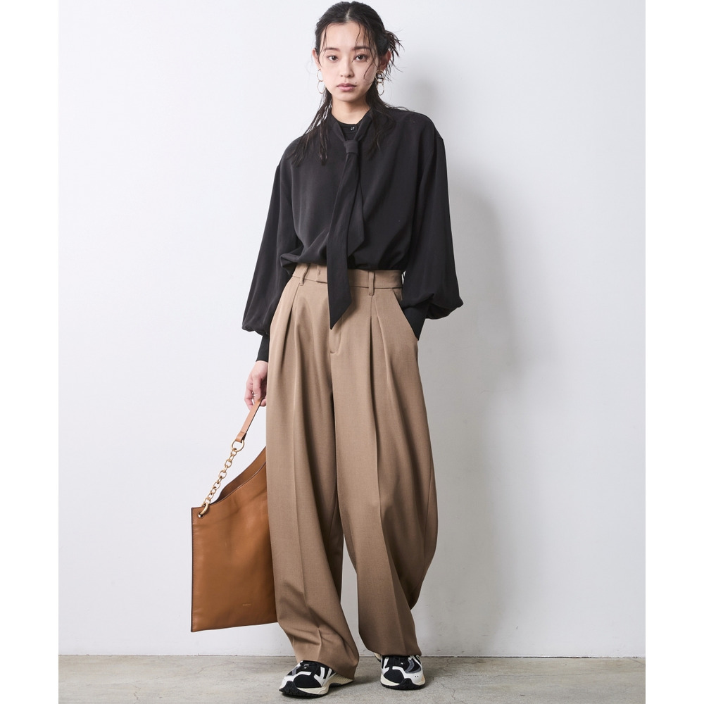 タイ付ブラウス 大きいサイズ シックスタイル2