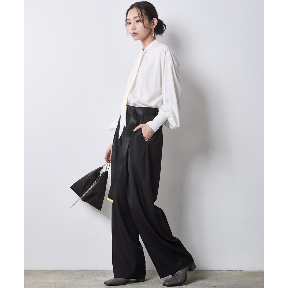 タイ付ブラウス 大きいサイズ シックスタイル21