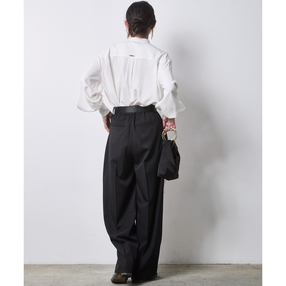 タイ付ブラウス 大きいサイズ シックスタイル22