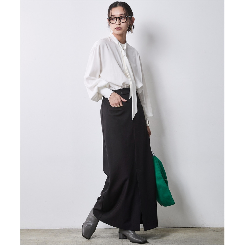 タイ付ブラウス 大きいサイズ シックスタイル23