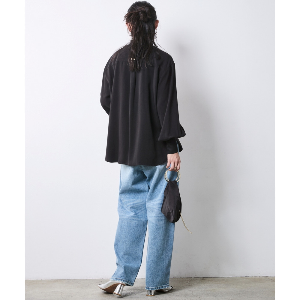 タイ付ブラウス 大きいサイズ シックスタイル25