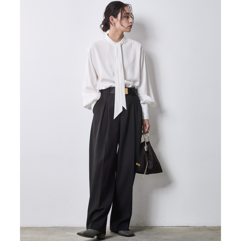 タイ付ブラウス 大きいサイズ シックスタイル3