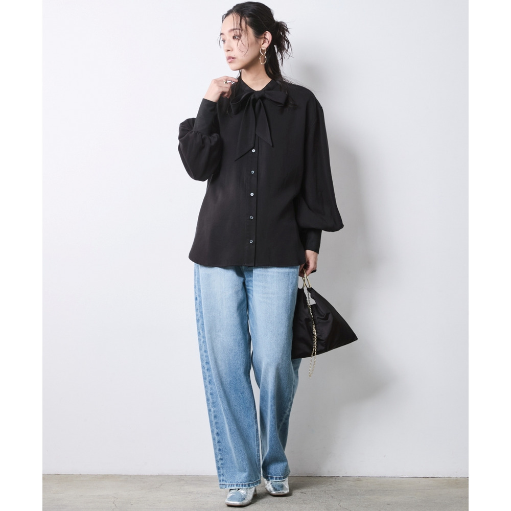 タイ付ブラウス 大きいサイズ シックスタイル6