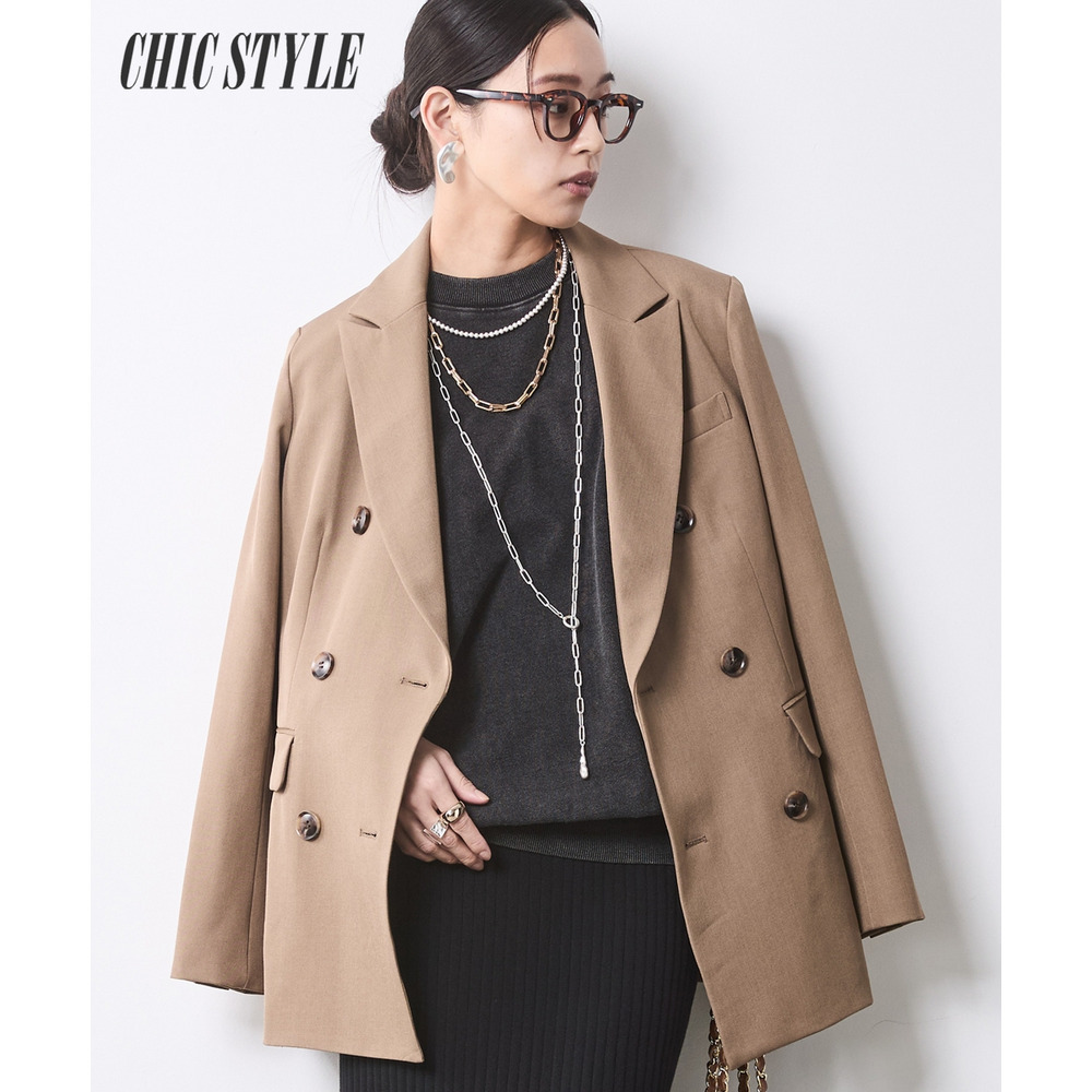 ダブルテーラードジャケット 大きいサイズ　シックスタイル