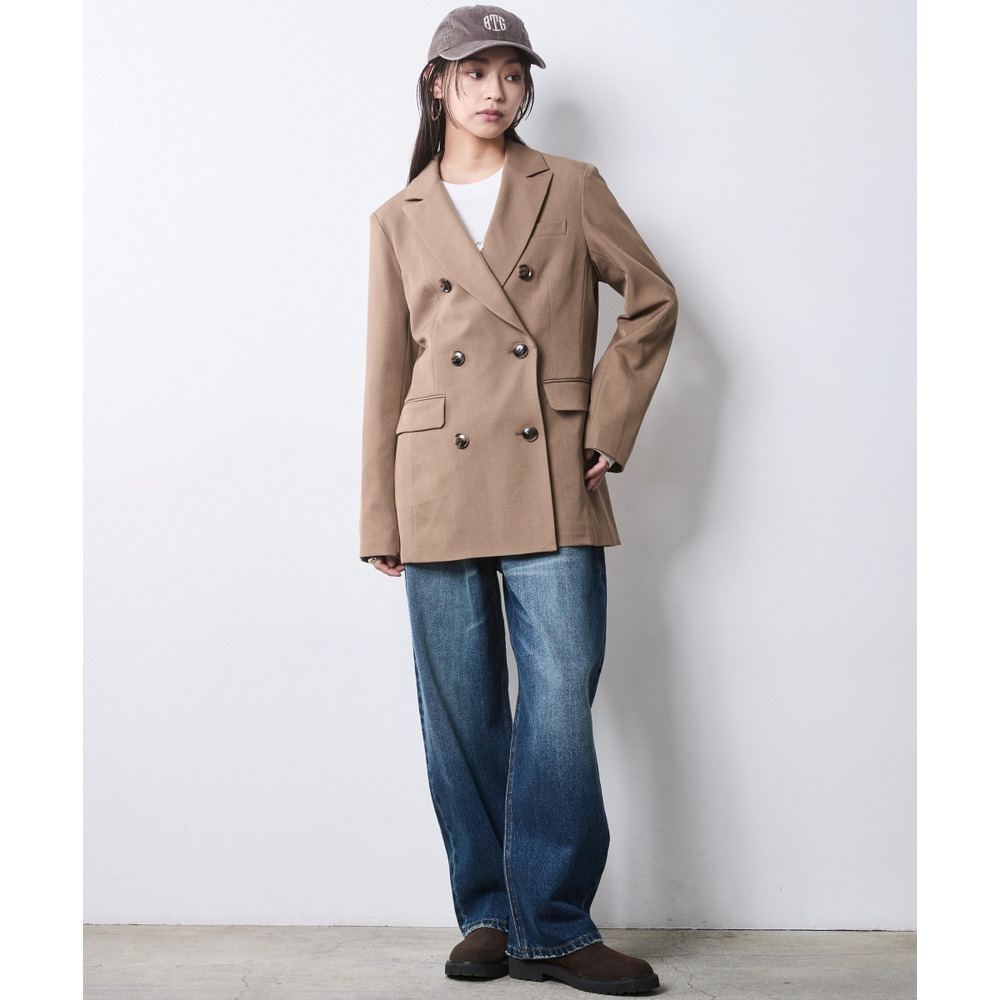 ダブルテーラードジャケット 大きいサイズ シックスタイル21