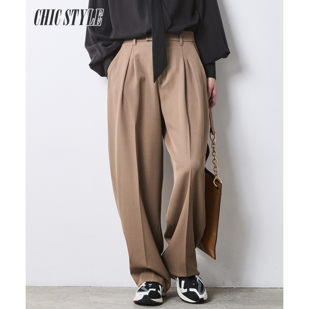 バレルレッグスラックス 大きいサイズ　シックスタイル