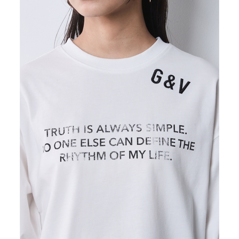 ロゴプリントロングスリーブTシャツ 大きいサイズ シックスタイル11