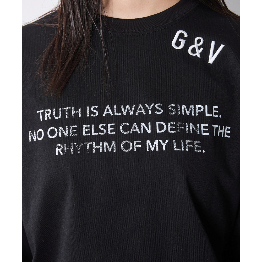 ロゴプリントロングスリーブTシャツ 大きいサイズ シックスタイル18