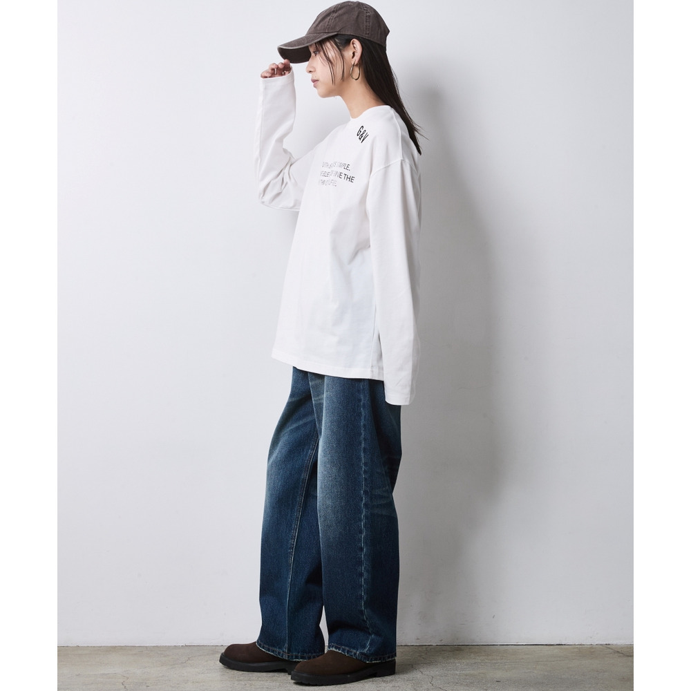 ロゴプリントロングスリーブTシャツ 大きいサイズ シックスタイル20