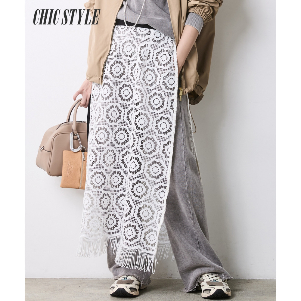 レースオーバースカート 大きいサイズ　シックスタイル