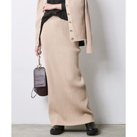 ワイドリブニットタイトスカート 大きいサイズ　シックスタイル