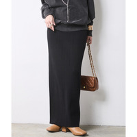 ワイドリブニットタイトスカート 大きいサイズ　シックスタイル