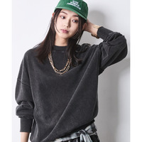 綿100％硫化染ビッグシルエットスウェット 大きいサイズ　シックスタイル