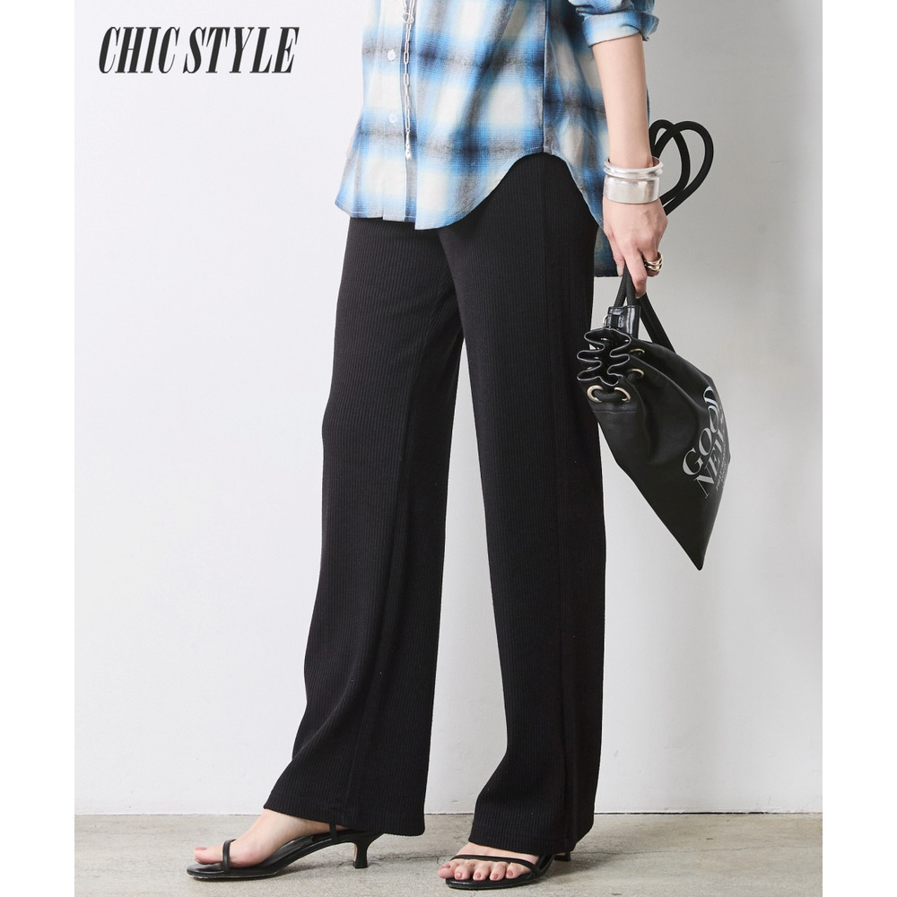 スパンテレコスリムパンツ　大きいサイズ　シックスタイル