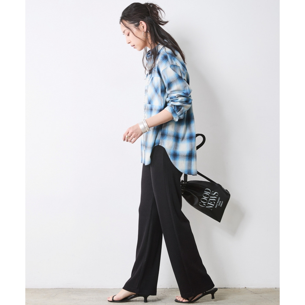 スパンテレコスリムパンツ 大きいサイズ シックスタイル3