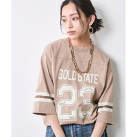 綿100％7分袖フットボールTシャツ　大きいサイズ　シックスタイル