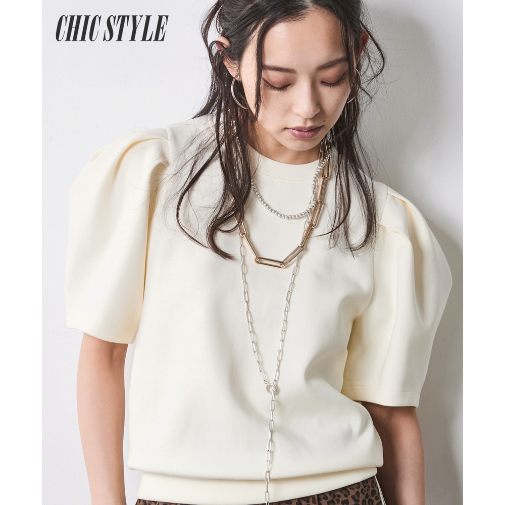 ダンボールカットソーパフスリーブプルオーバー 大きいサイズ　シックスタイル