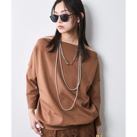 ボートネックカットソープルオーバー 大きいサイズ シックスタイル