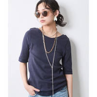 テレコ5分袖プルオーバー 大きいサイズ　シックスタイル