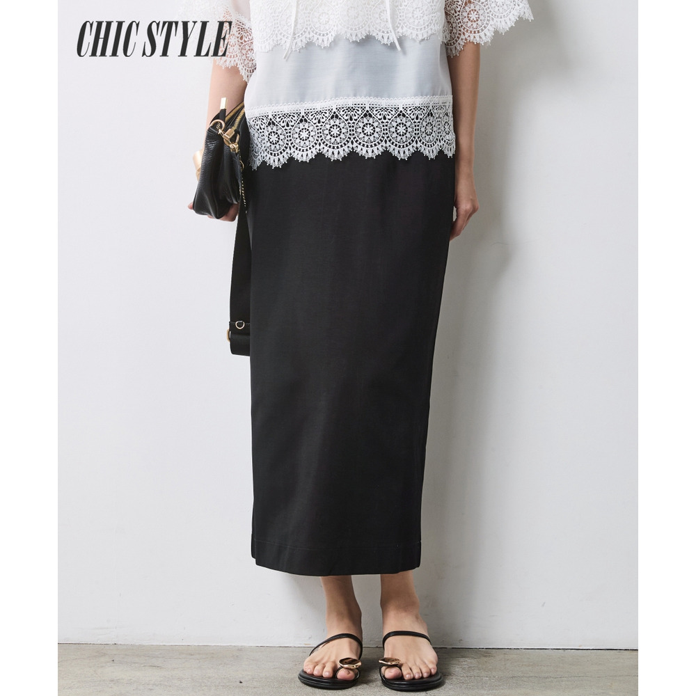 カットソータイトスカート 大きいサイズ シックスタイル