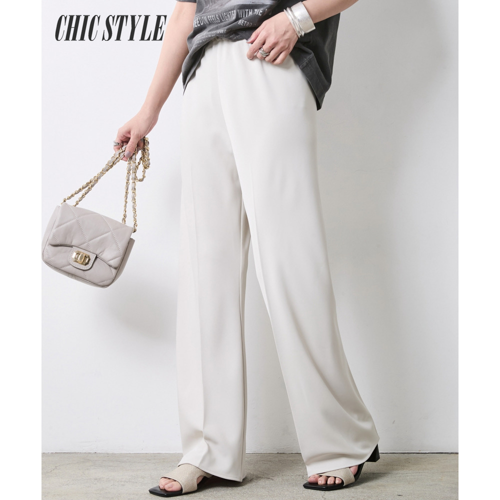 ストレートナローパンツ 大きいサイズ　シックスタイル