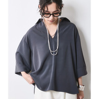 スキッパーブラウス 大きいサイズ　シックスタイル