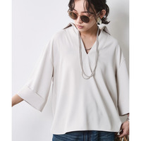 スキッパーブラウス 大きいサイズ　シックスタイル