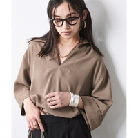 スキッパーブラウス 大きいサイズ　シックスタイル