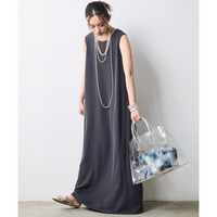 Aラインマキシワンピース 大きいサイズ　シックスタイル