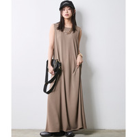 Aラインマキシワンピース 大きいサイズ　シックスタイル