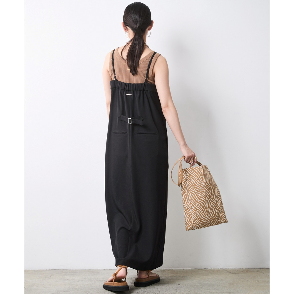 フロントジップキャミソールワンピース 大きいサイズ シックスタイル4