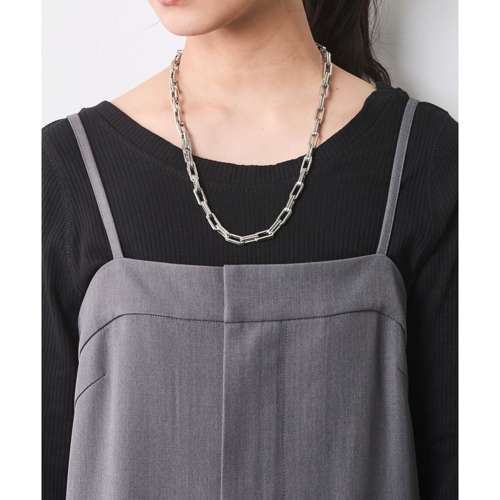 フロントジップキャミソールワンピース 大きいサイズ シックスタイル7