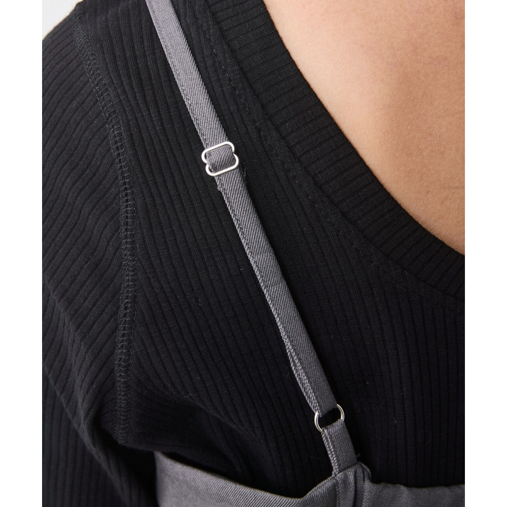 フロントジップキャミソールワンピース 大きいサイズ シックスタイル8