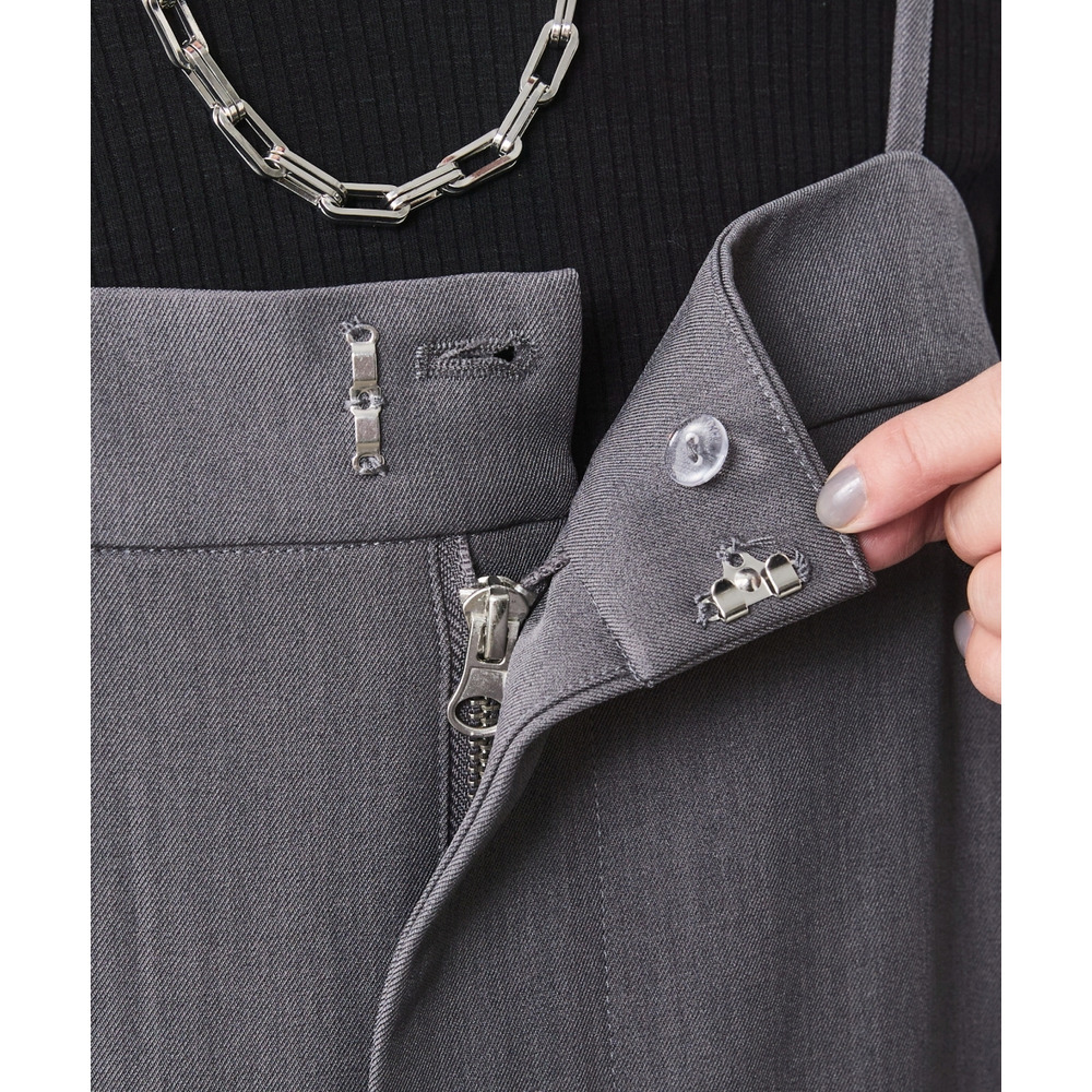 フロントジップキャミソールワンピース 大きいサイズ シックスタイル9