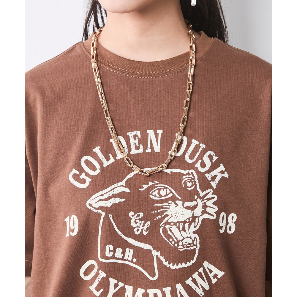 綿100%ピグメント染グラフィックプリントTシャツ 大きいサイズ シックスタイル10