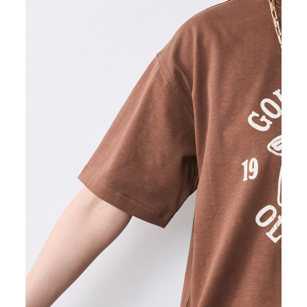 綿100%ピグメント染グラフィックプリントTシャツ 大きいサイズ シックスタイル13