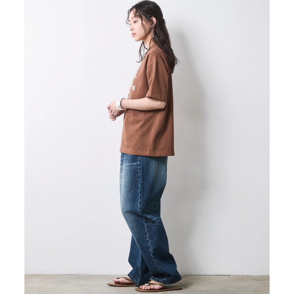 綿100%ピグメント染グラフィックプリントTシャツ 大きいサイズ シックスタイル19