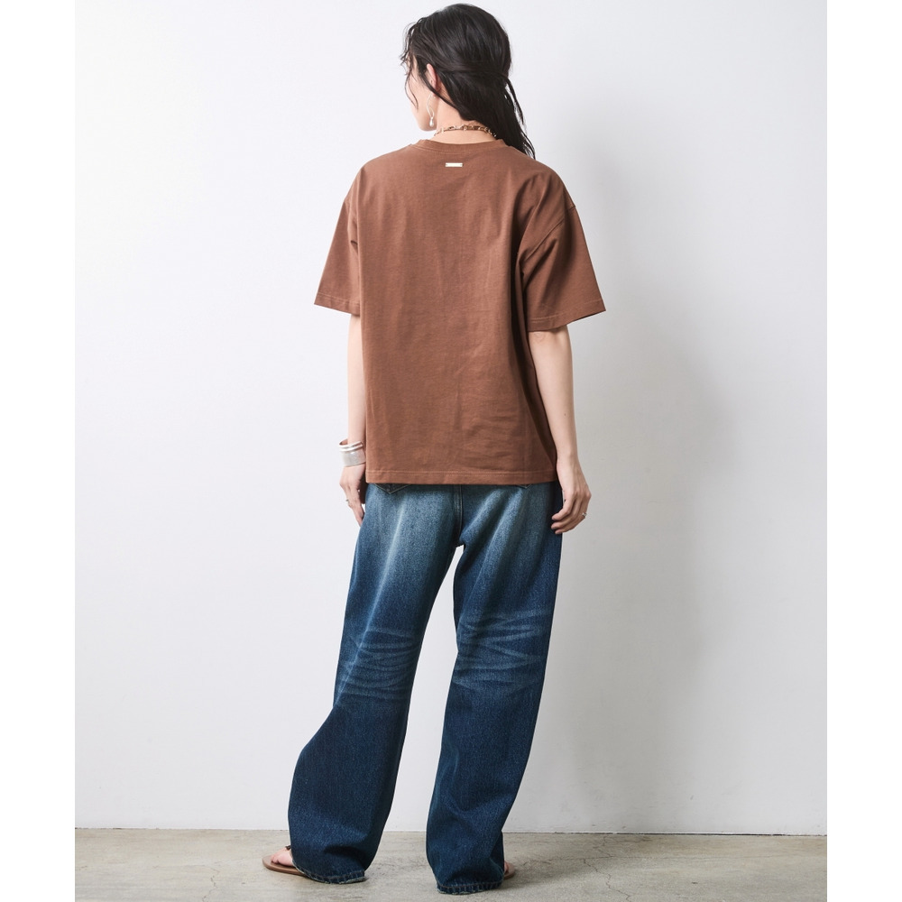 綿100%ピグメント染グラフィックプリントTシャツ 大きいサイズ シックスタイル20