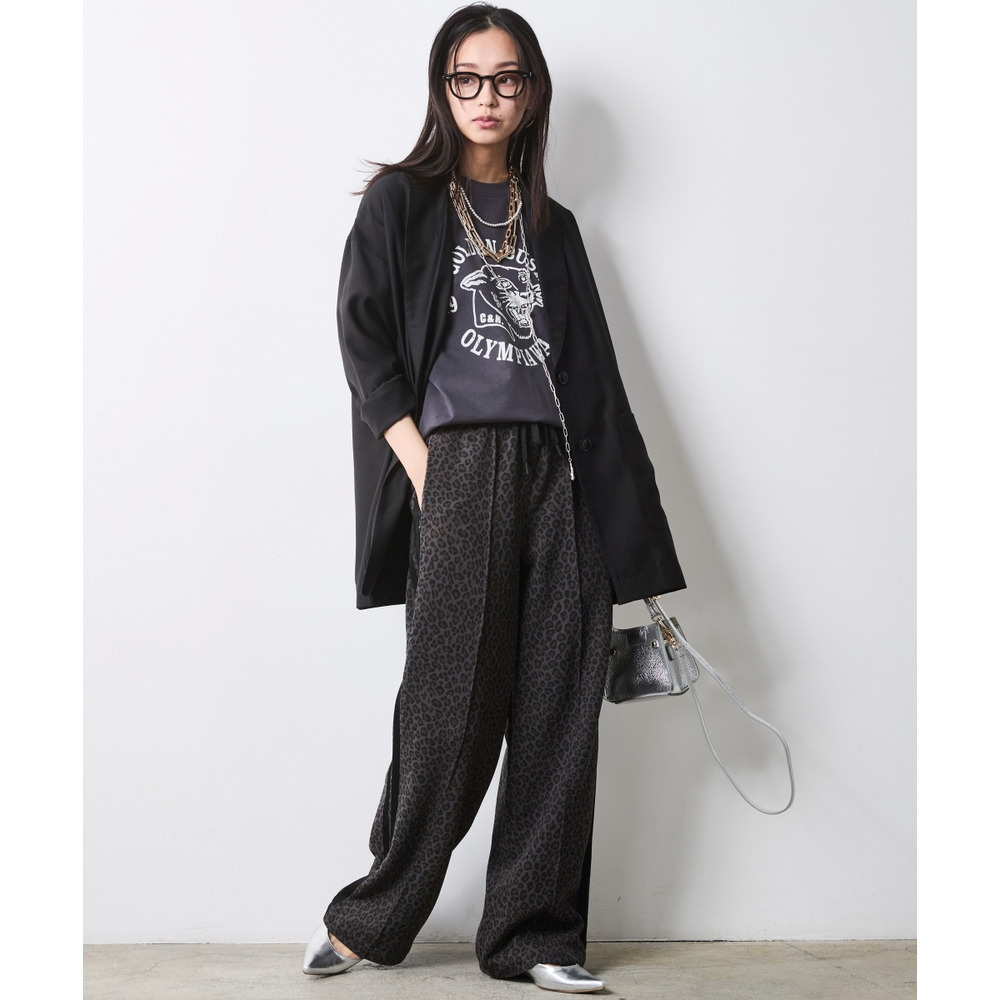 綿100%ピグメント染グラフィックプリントTシャツ 大きいサイズ シックスタイル28