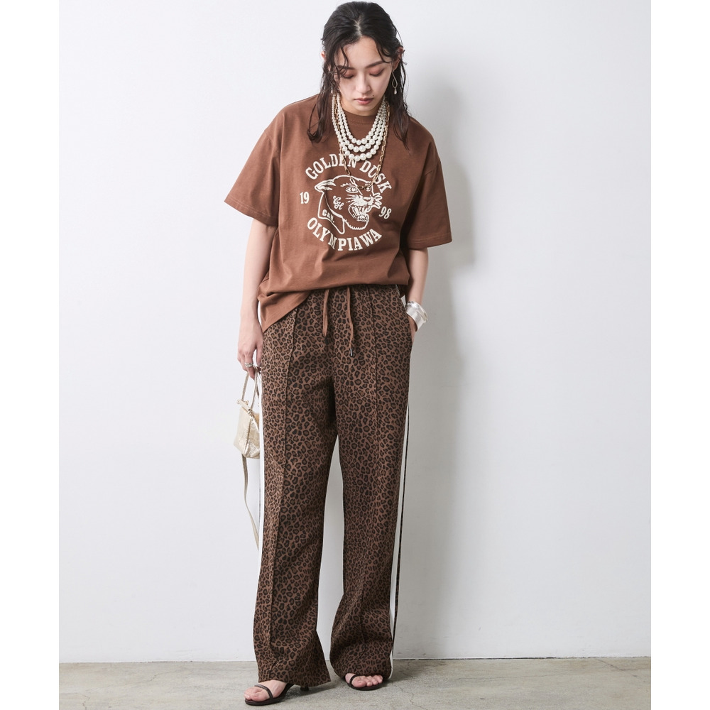 綿100%ピグメント染グラフィックプリントTシャツ 大きいサイズ シックスタイル5