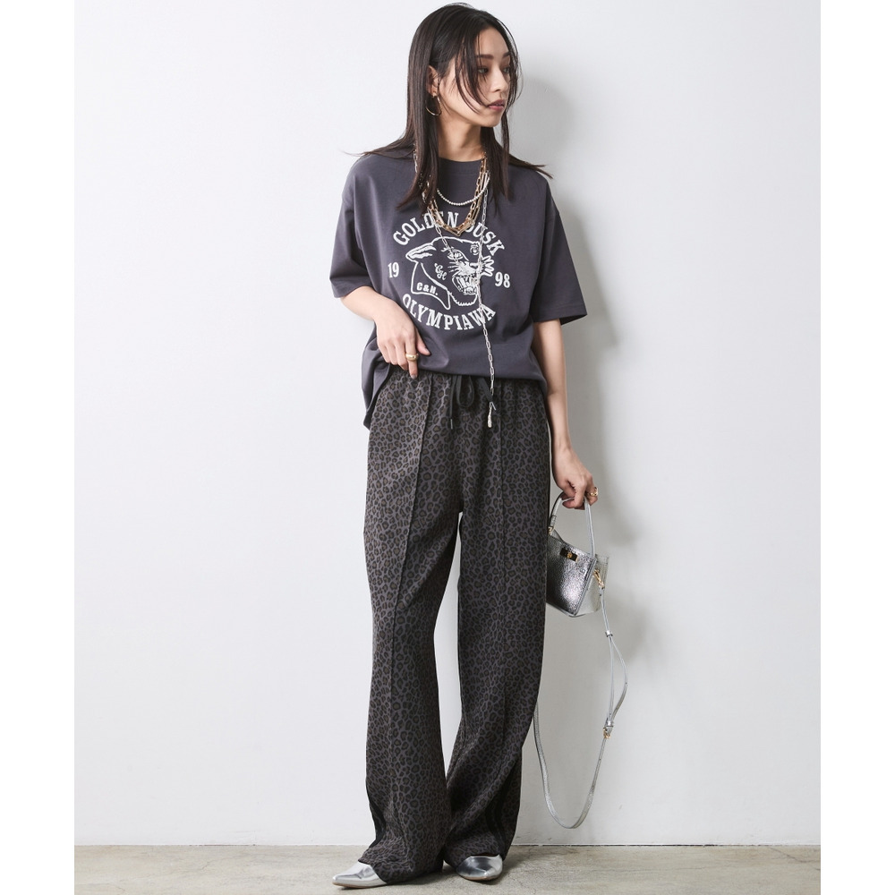 綿100%ピグメント染グラフィックプリントTシャツ 大きいサイズ シックスタイル6