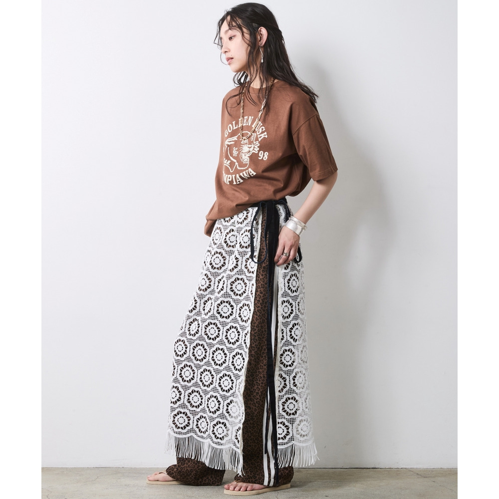 綿100%ピグメント染グラフィックプリントTシャツ 大きいサイズ シックスタイル9