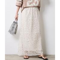 レースストレートロングスカート 大きいサイズ　シックスタイル