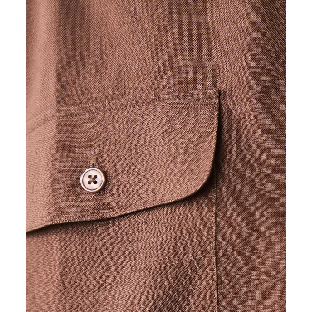 レーヨン麻衿リブハーフスリーブブラウス 大きいサイズ シックスタイル22