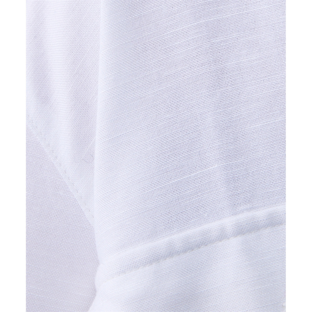 レーヨン麻衿リブハーフスリーブブラウス 大きいサイズ シックスタイル23