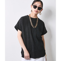 ヴィンテージ加工サーマルフレンチスリーブカットソー 大きいサイズ　シックスタイル