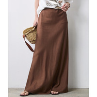 レーヨン麻ナローマキシスカート 大きいサイズ　シックスタイル