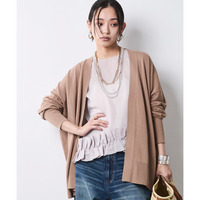 モダール綿ニットカーディガン 大きいサイズ　シックスタイル