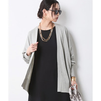 モダール綿ニットカーディガン 大きいサイズ　シックスタイル